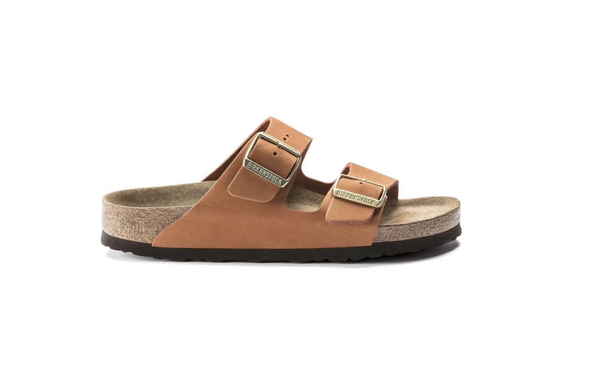 Birkenstock Arizona Soft Footbed Nubuck Leather - Pecan, Regular