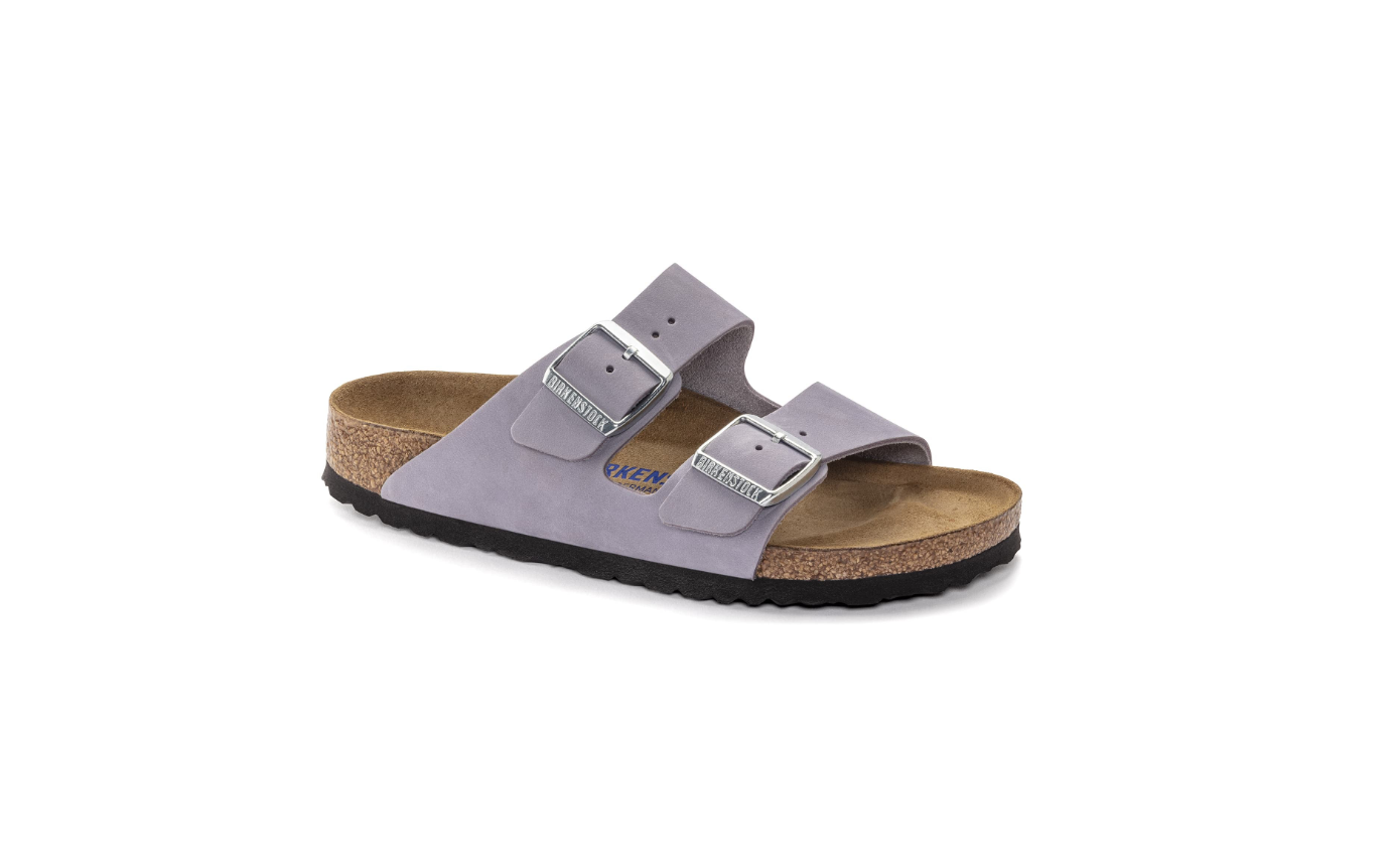 Birkenstock Arizona Soft Footbed Nubuck Leather Purple Fog