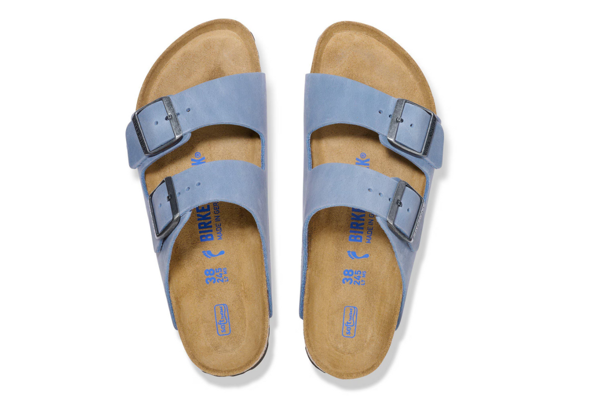 Birkenstock Arizona Soft Footbed Oiled Leather - Elemental Blue, Regular