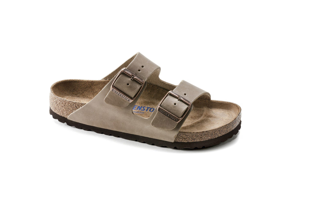 Birkenstock Arizona Soft Footbed Oiled Leather Tobacco - Brown, Regular