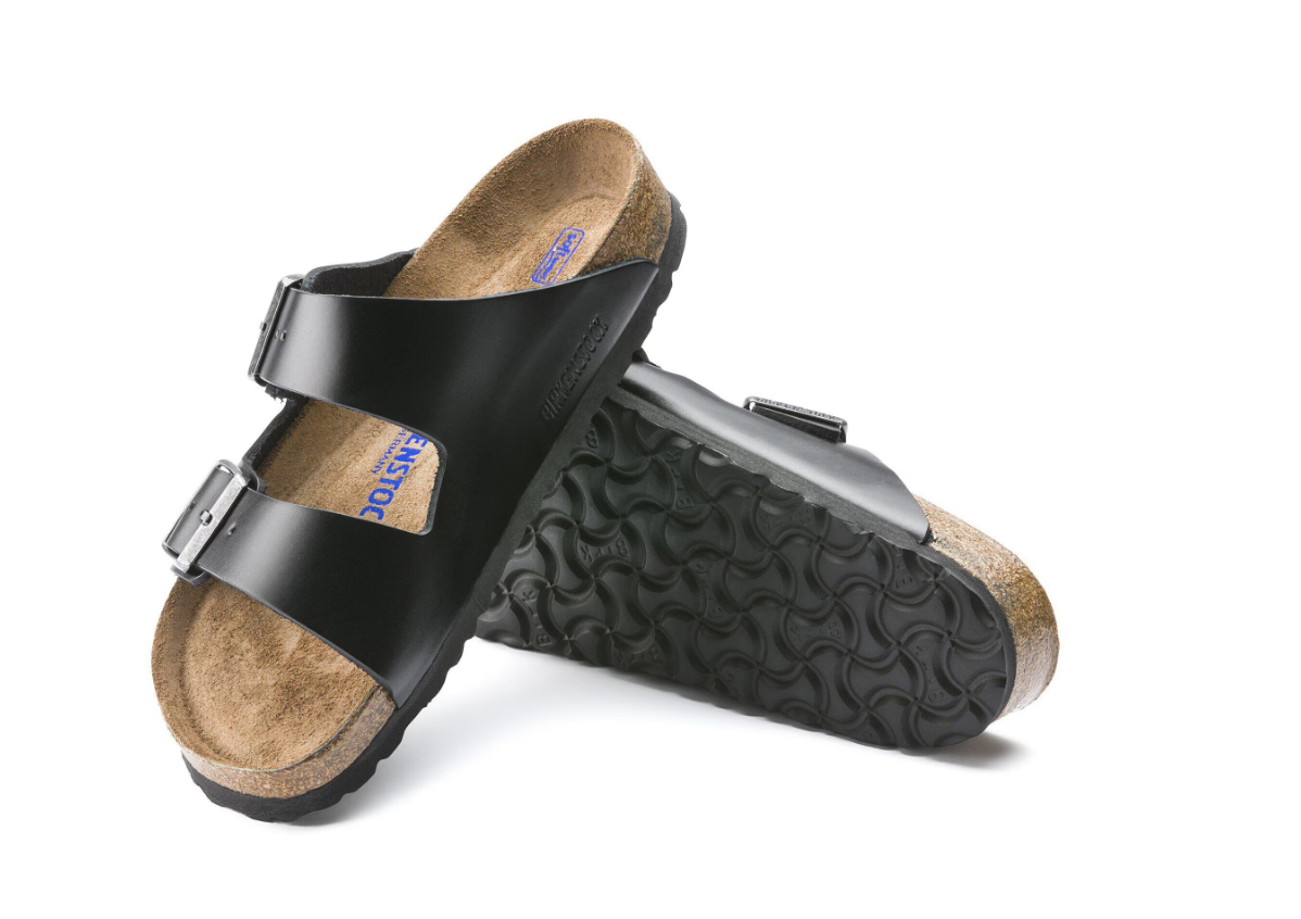 Birkenstock Arizona Soft Footbed Smooth Leather Amalfi - Black, Narrow