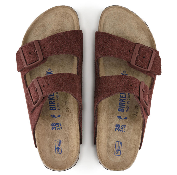 Birkenstock Arizona Soft Footbed Suede Leather Chocolate