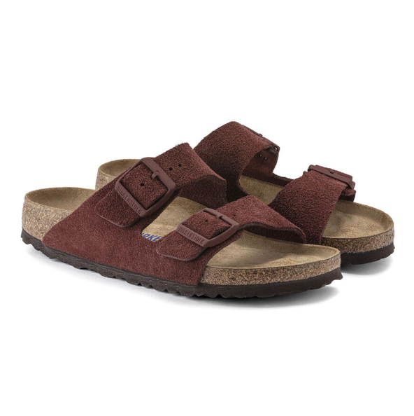 Birkenstock Arizona Soft Footbed Suede Leather Chocolate