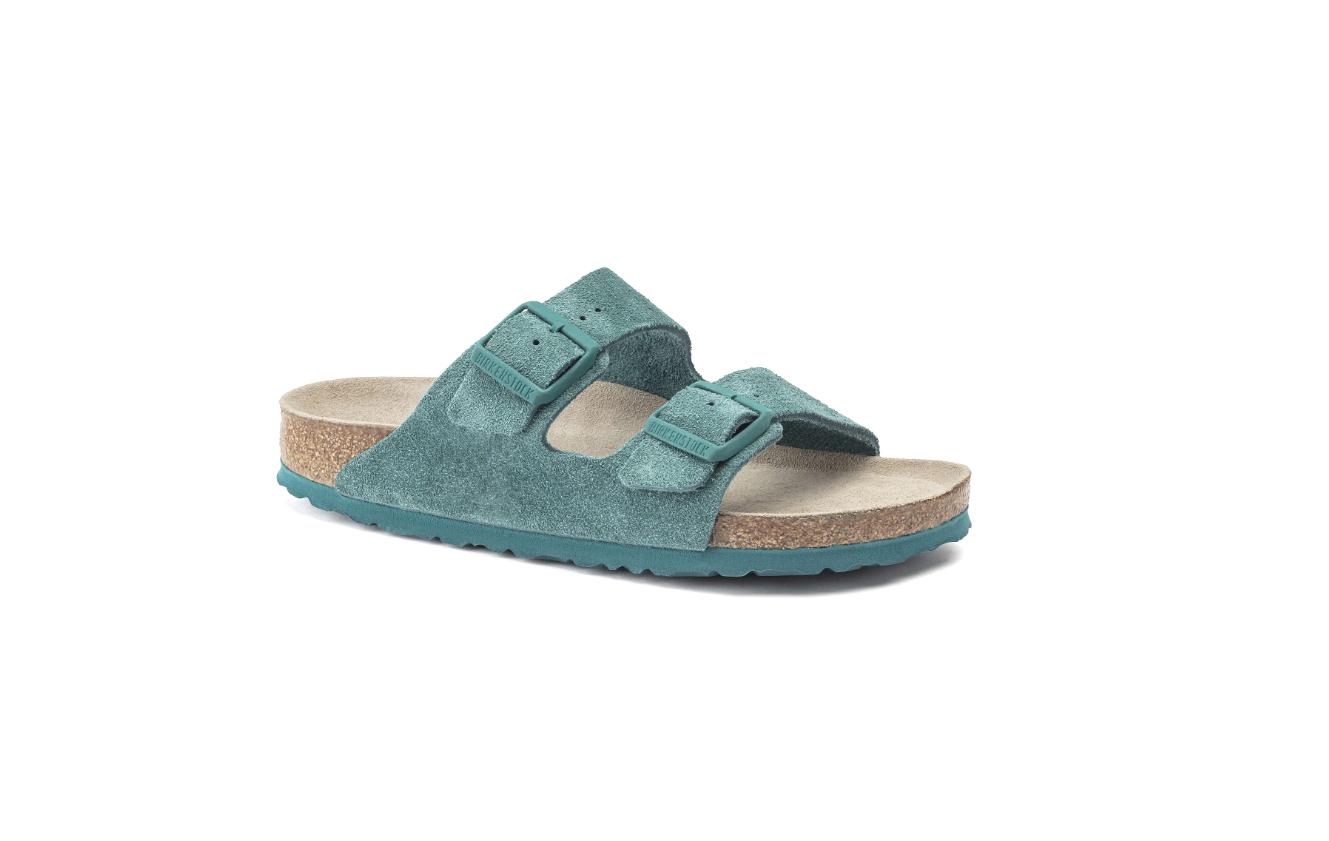 Birkenstock Arizona Soft Footbed Suede Leather Dark Teal