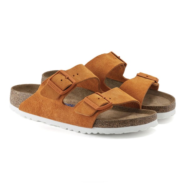 Birkenstock Arizona Soft Footbed Suede Leather Russet Orange
