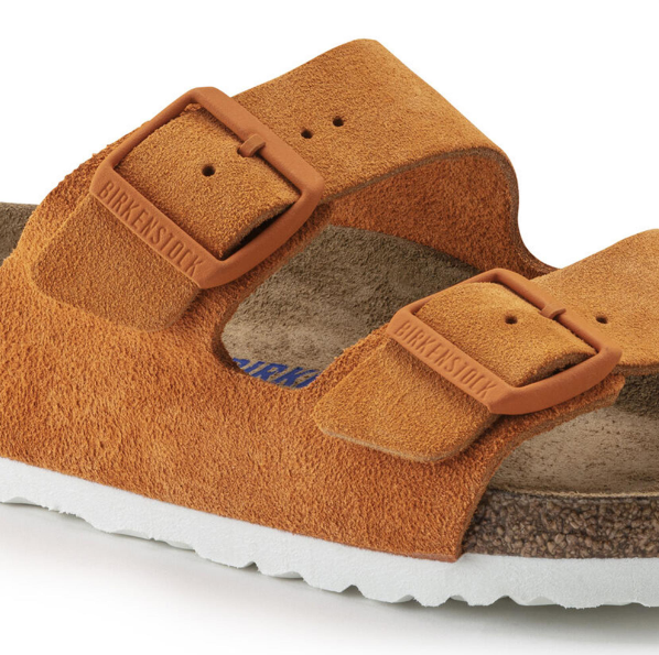 Birkenstock Arizona Soft Footbed Suede Leather Russet Orange