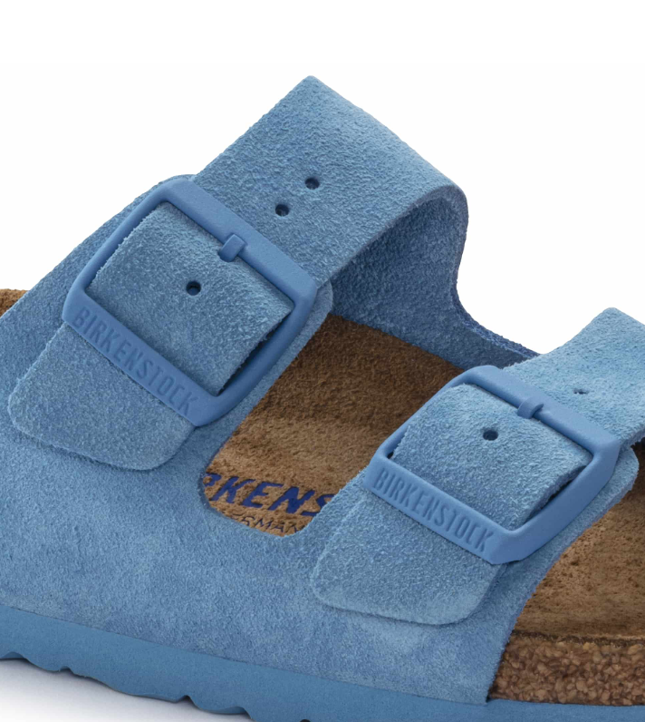 Birkenstock Arizona Soft Footbed Suede Leather Sky Blue