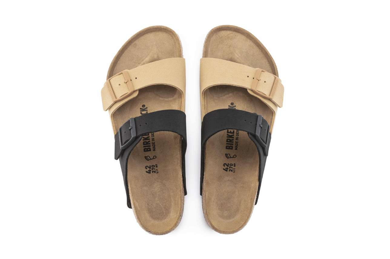 Birkenstock Arizona Split Birko-Flor Nubuck Brown Cork Brown Sandals