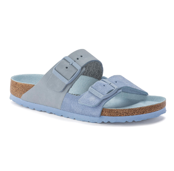 Birkenstock Arizona Split Nubuck Leather Dusty Blue