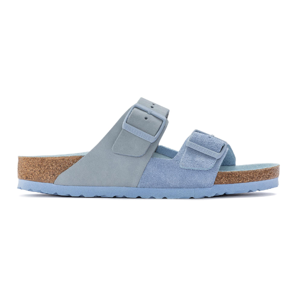 Birkenstock Arizona Split Nubuck Leather Dusty Blue
