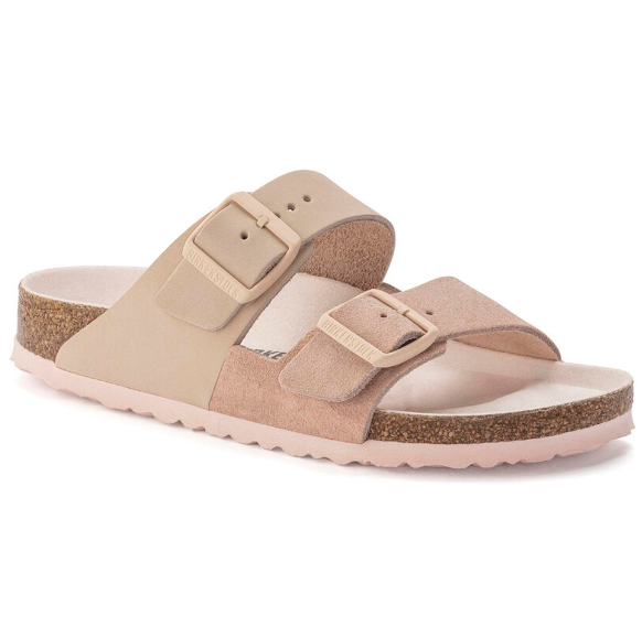 Birkenstock Arizona Split Nubuck Leather Light Rose Sandals