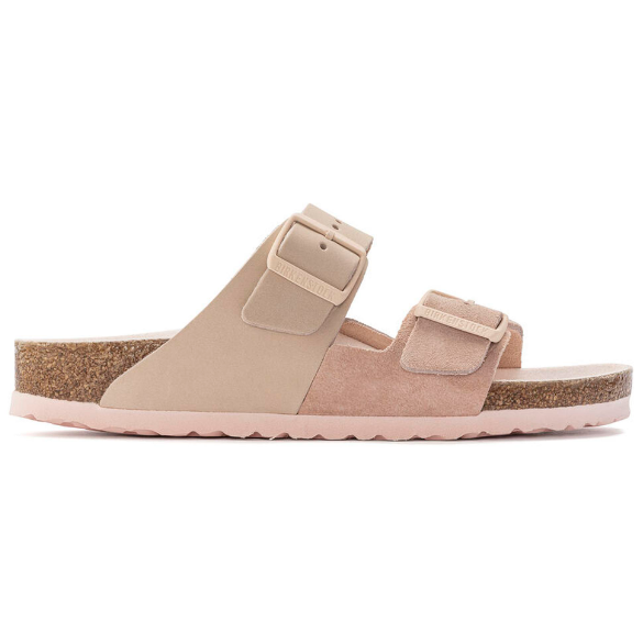 Birkenstock Arizona Split Nubuck Leather Mineral Light Rose Sandals