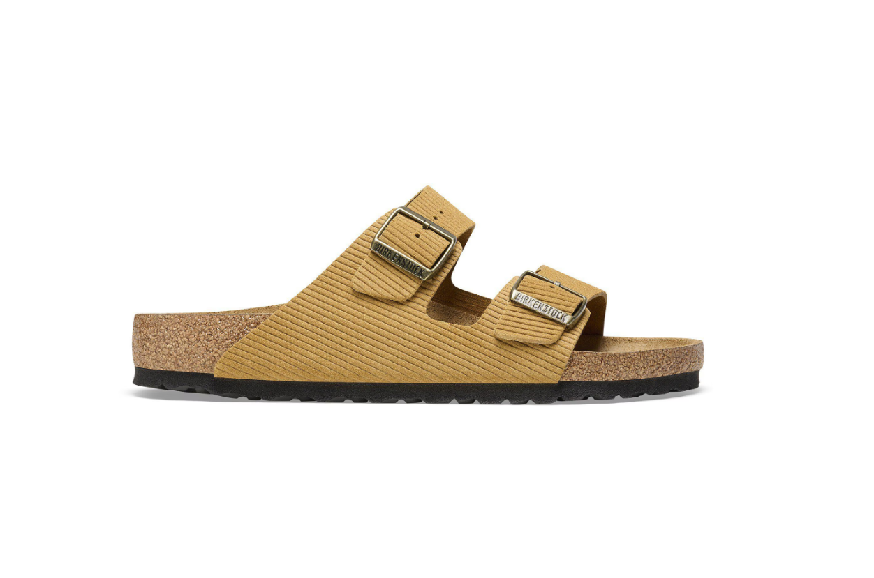 Birkenstock Arizona Suede Embossed Corduroy Cork Brown