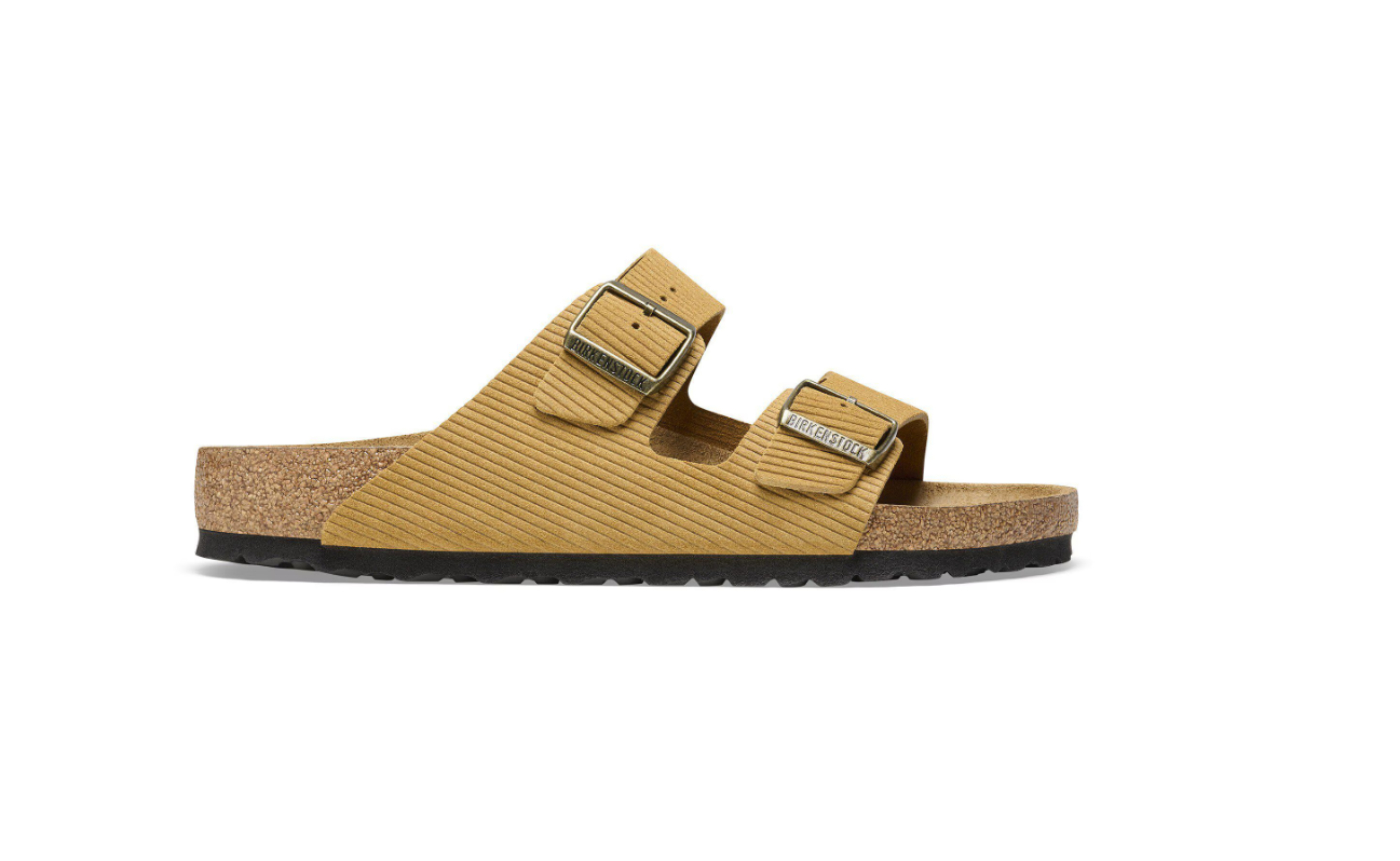 Birkenstock Arizona Suede Embossed Corduroy Cork Brown