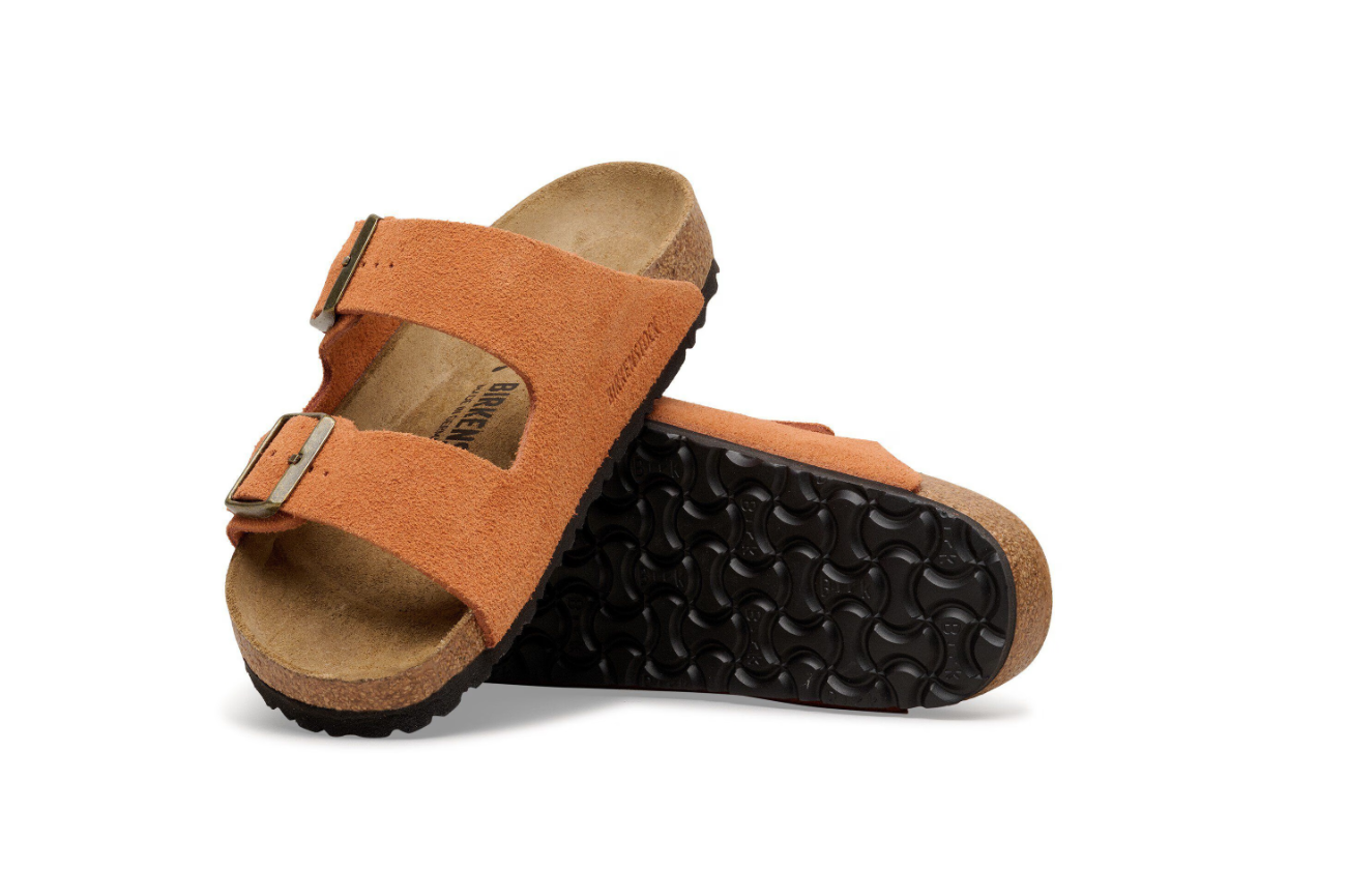 Birkenstock Arizona Suede Leather Dark Rust