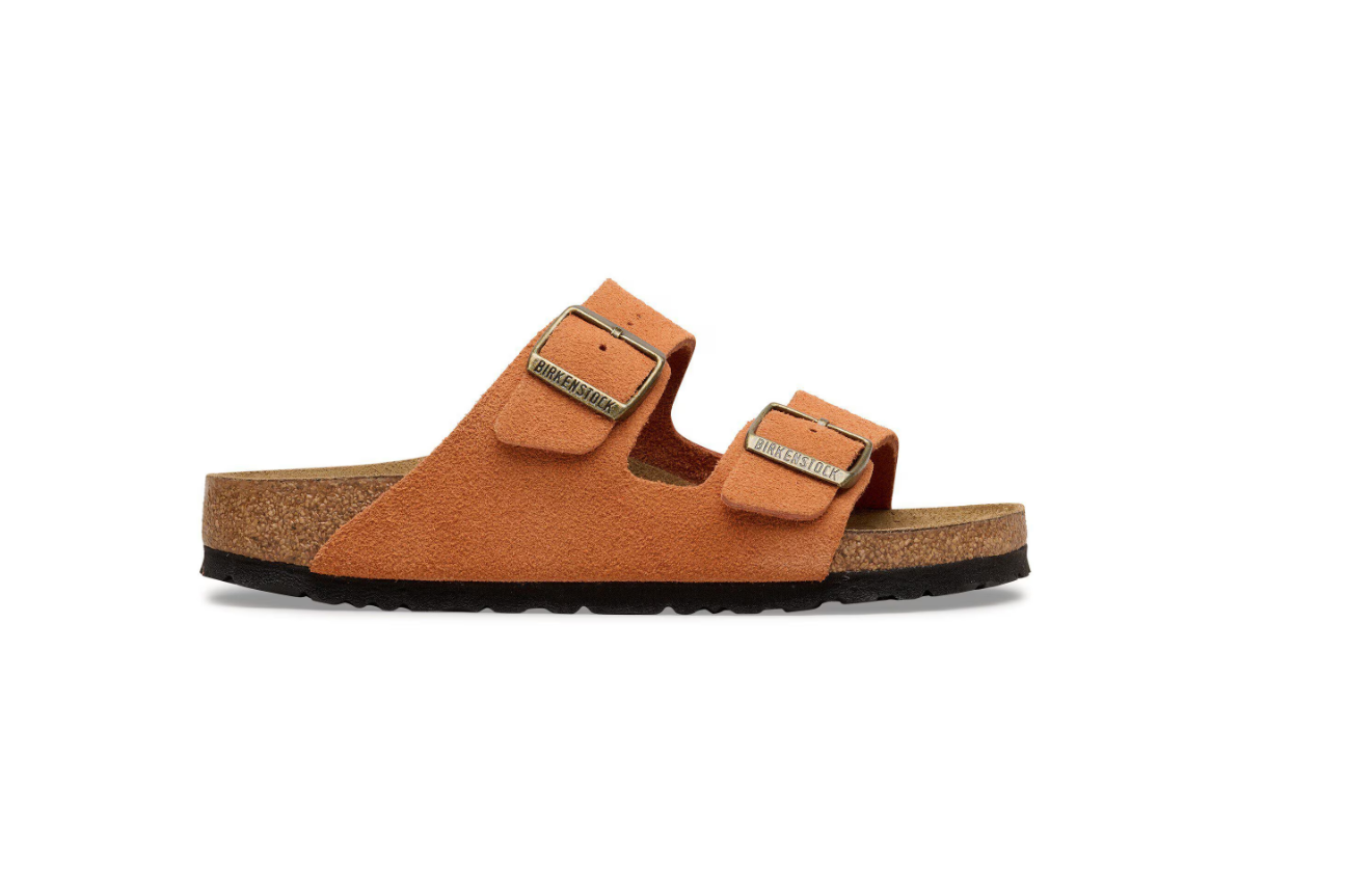 Birkenstock Arizona Suede Leather Dark Rust