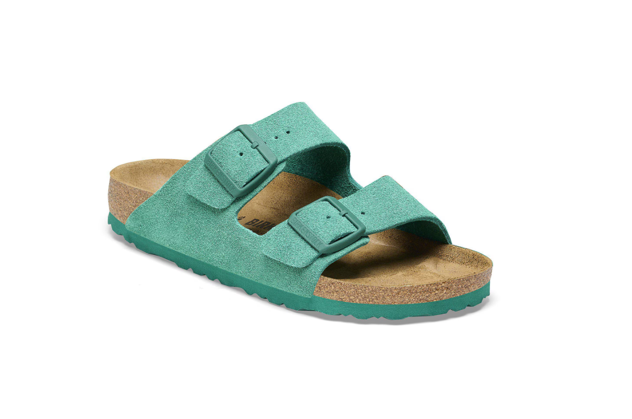 Birkenstock Arizona Suede Leather Digital Green