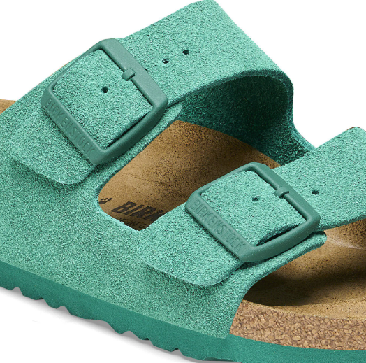Birkenstock Arizona Suede Leather Digital Green