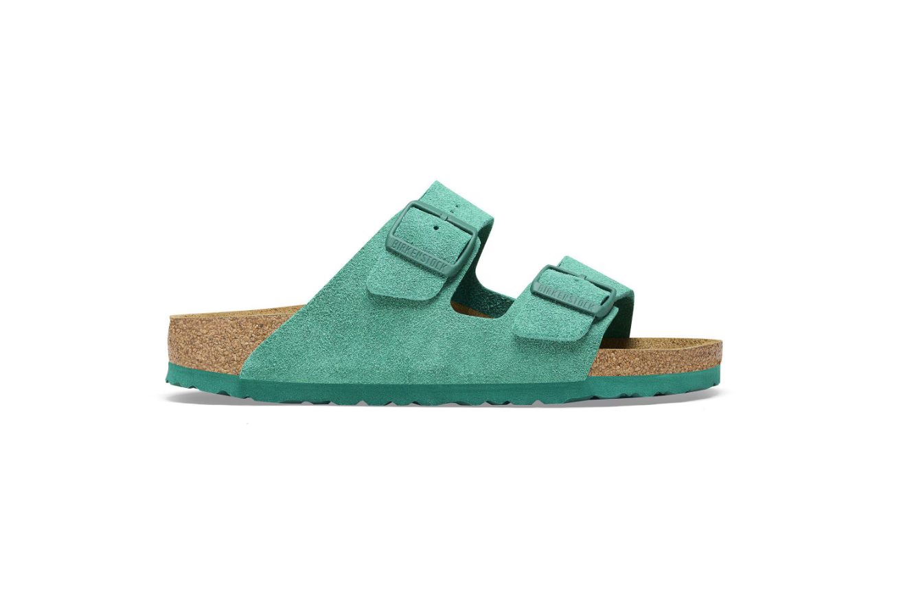 Birkenstock Arizona Suede Leather Digital Green