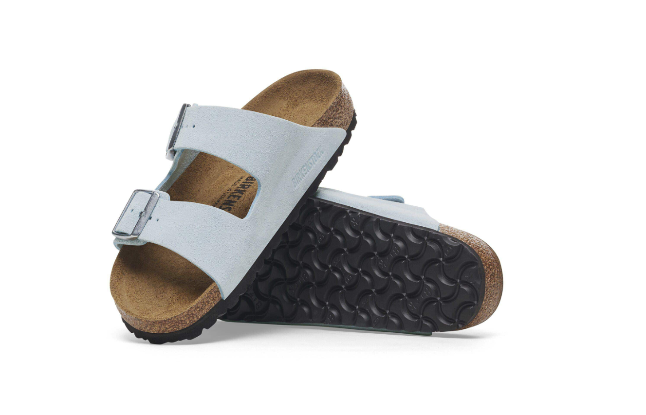 Birkenstock Arizona Suede Leather Baby Blue