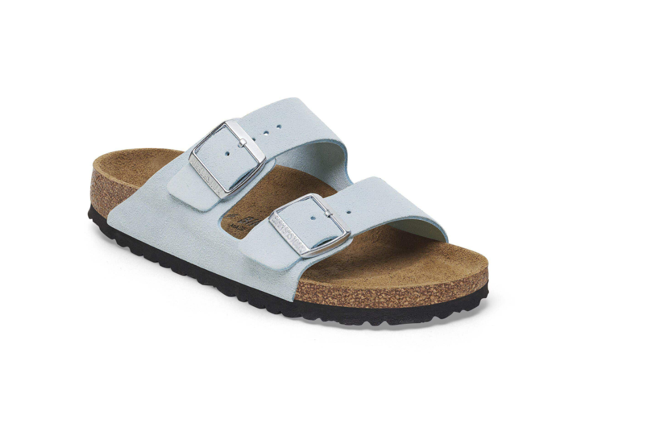 Birkenstock Arizona Suede Leather Baby Blue