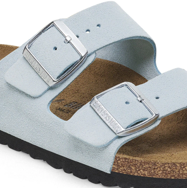 Birkenstock Arizona Suede Leather Baby Blue