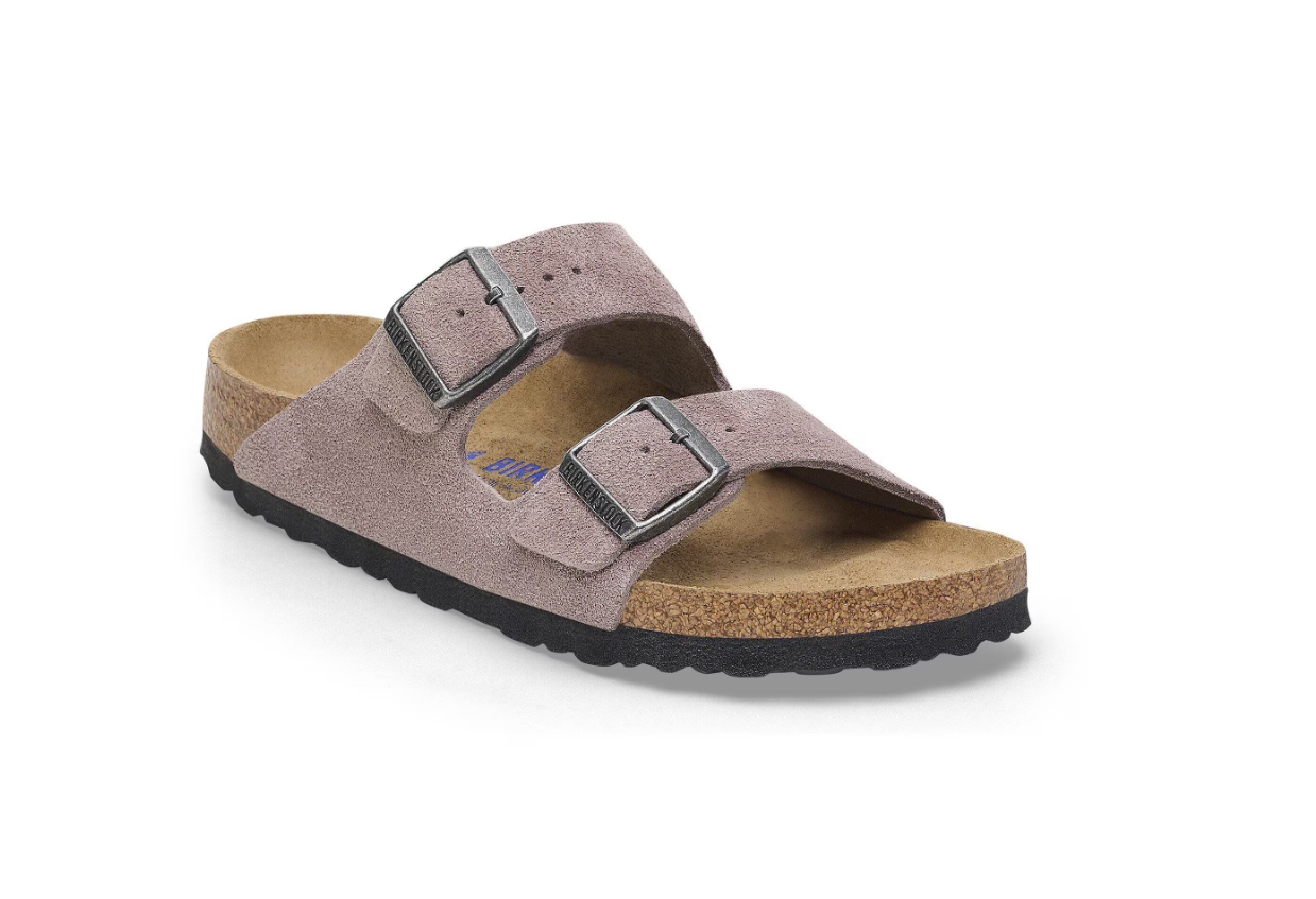 Birkenstock Arizona Soft Footbed Suede Leather Faded Purple