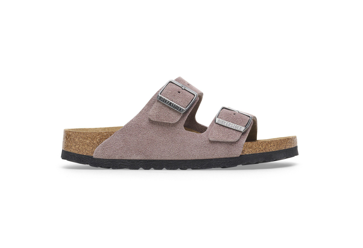 Birkenstock Arizona Soft Footbed Suede Leather Faded Purple