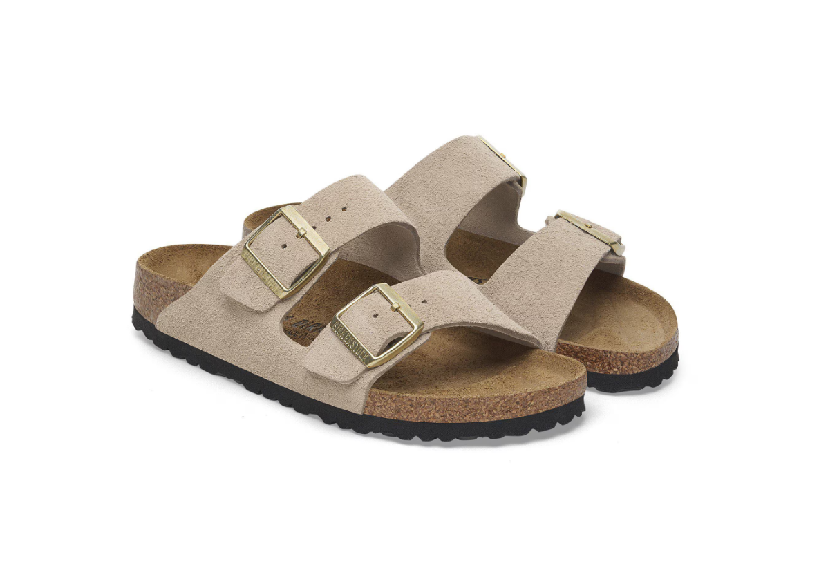 Birkenstock Arizona Suede Leather Sandcastle