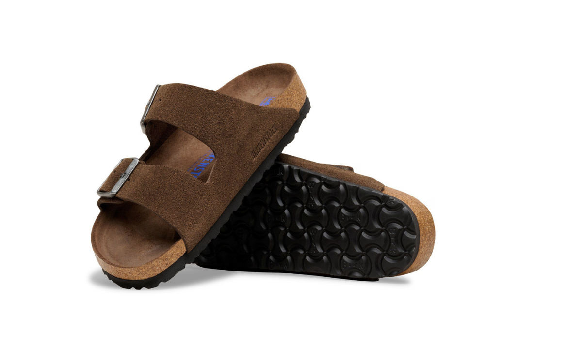 Birkenstock Arizona Soft Footbed Suede Leather Carafe Tonal Sandals - Carafe, Regular