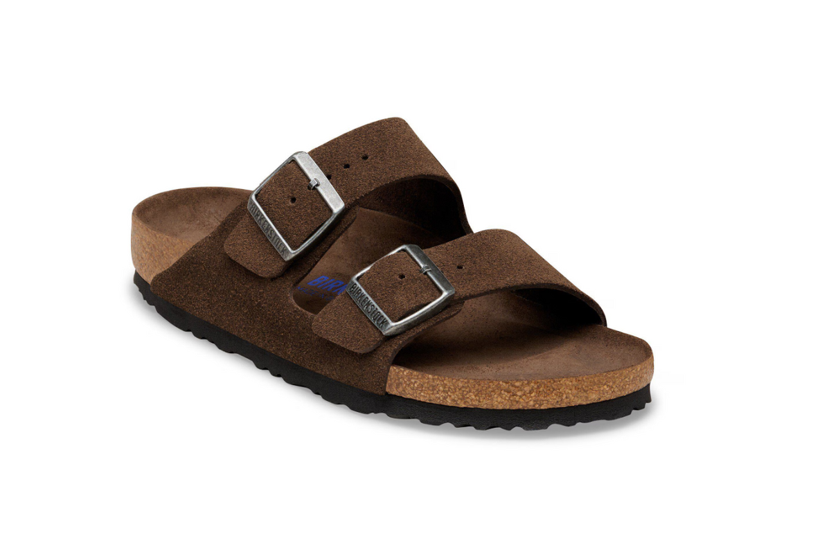 Birkenstock Arizona Soft Footbed Suede Leather Carafe Tonal Sandals - Carafe, Regular