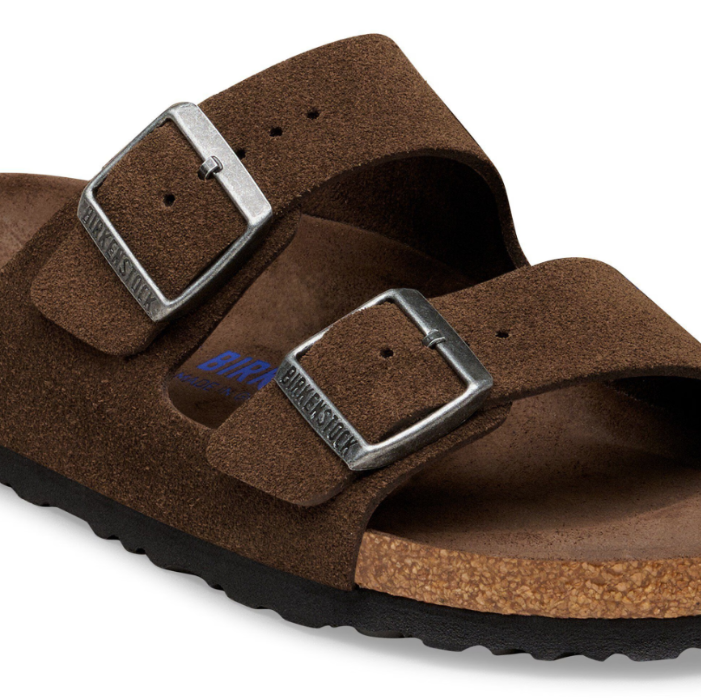 Birkenstock Arizona Soft Footbed Suede Leather Carafe Tonal Sandals - Carafe, Regular