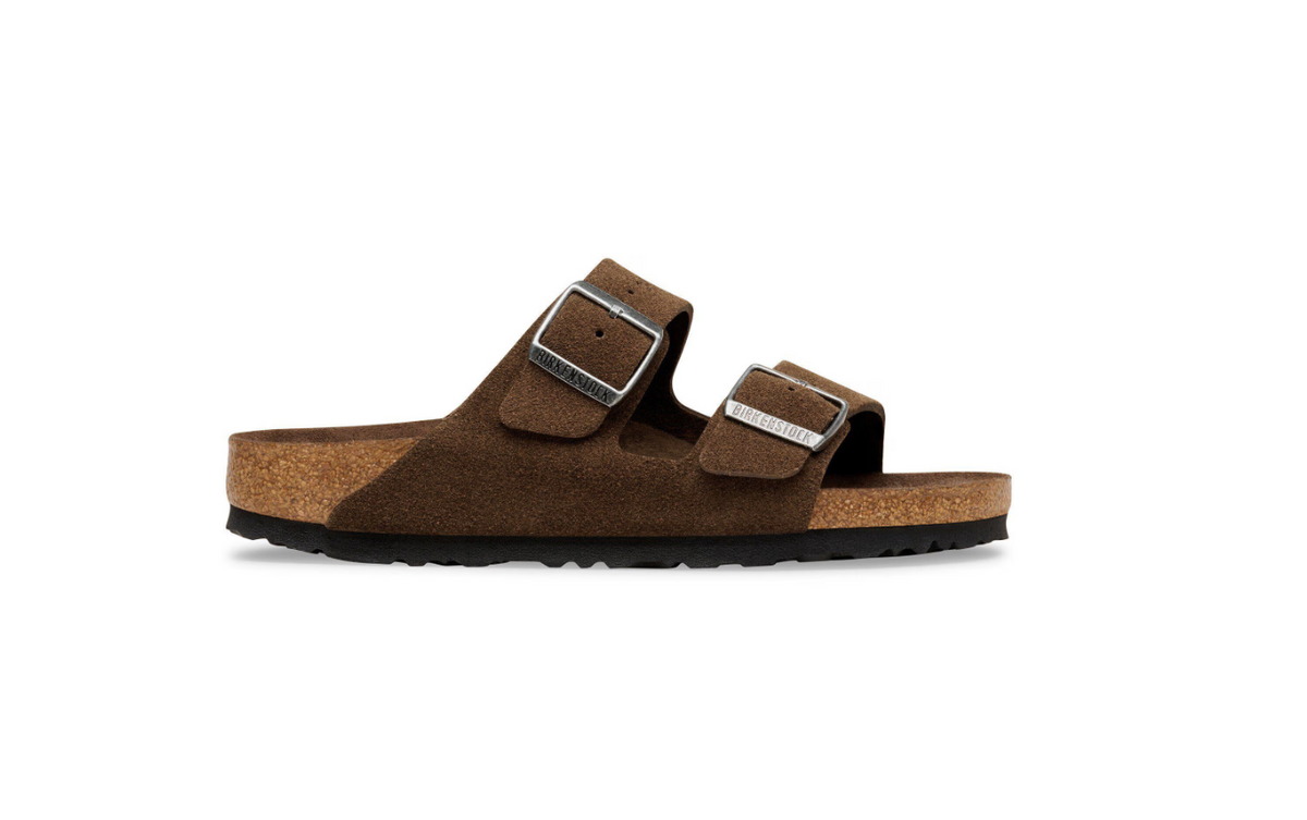 Birkenstock Arizona Soft Footbed Suede Leather Carafe Tonal Sandals - Carafe, Regular