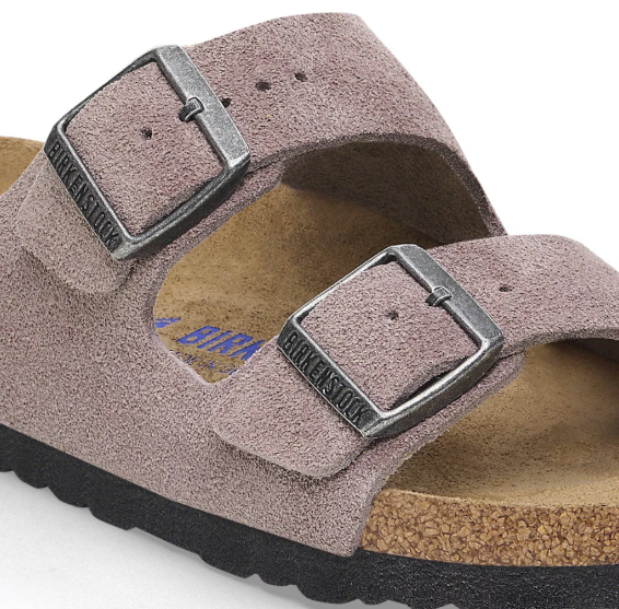 Birkenstock Arizona Soft Footbed Suede Leather Faded Purple