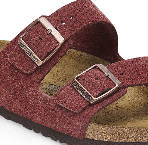 Birkenstock Arizona Suede Leather Zinfandel