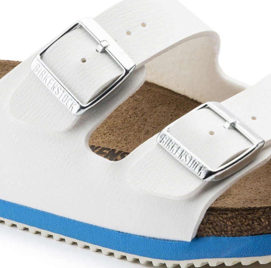 Birkenstock Arizona Super Grip Birko-Flor White
