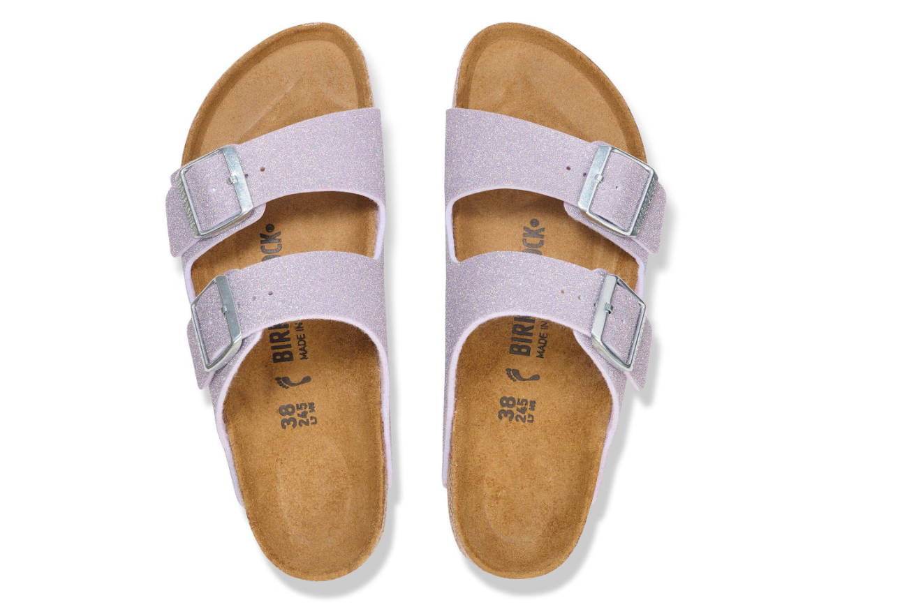 Birkenstock Arizona Synthetics Shiny Glitter Faded Purple
