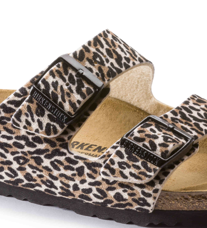 Birkenstock Arizona Textile Leo Lilly Brown Beige
