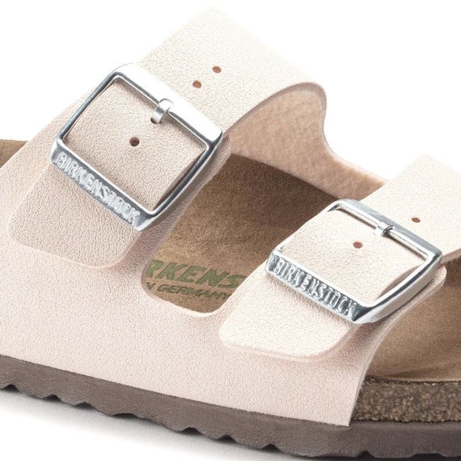 Birkenstock Arizona Vegan Birkibuc Light Rose Sandals