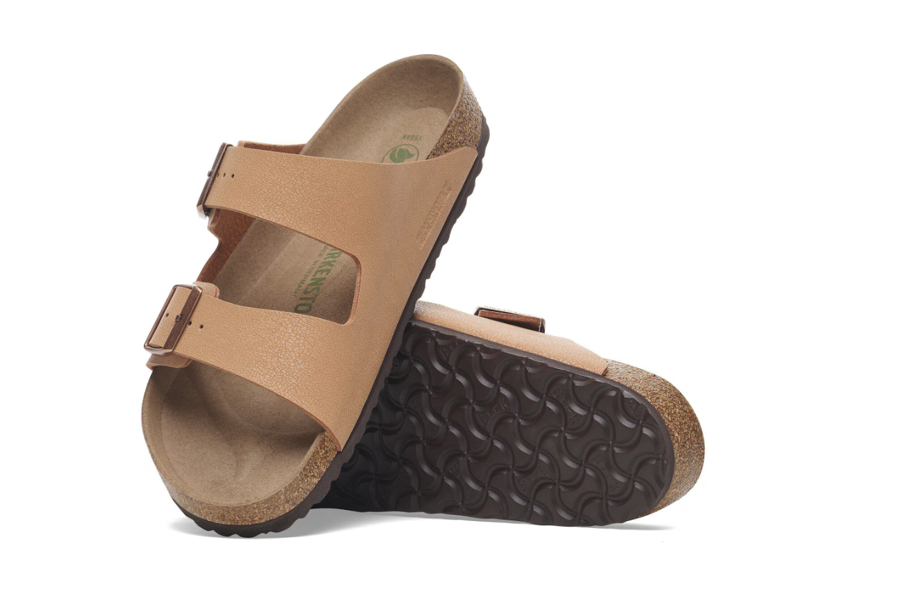 Birkenstock Arizona Vegan Birkibuc Pecan Sandals