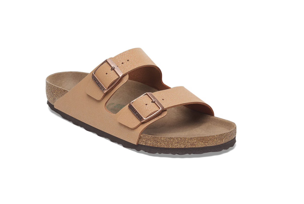 Birkenstock Arizona Vegan Birkibuc Pecan Sandals