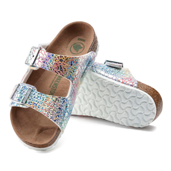 Birkenstock Arizona Kids Vegan Hologram Silver