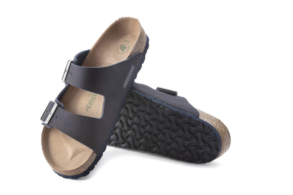 Birkenstock Arizona Vegan Synthetics Desert Dust - Blue, Regular