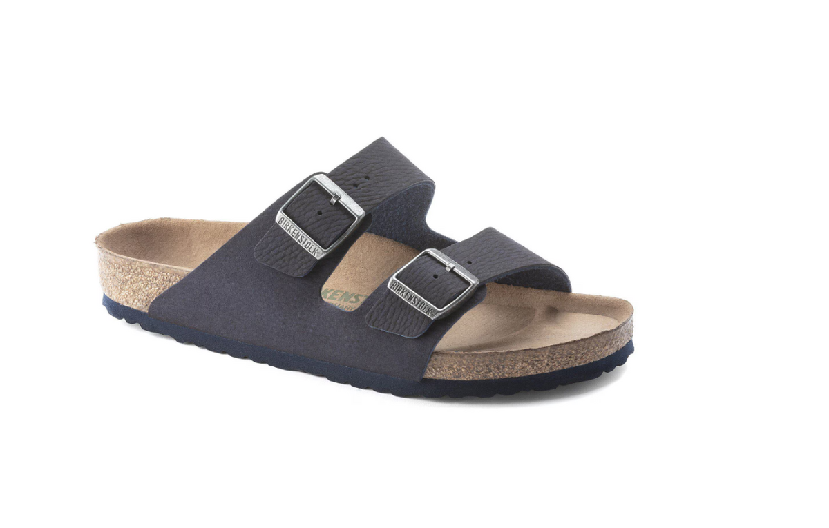 Birkenstock Arizona Vegan Synthetics Desert Dust - Blue, Regular