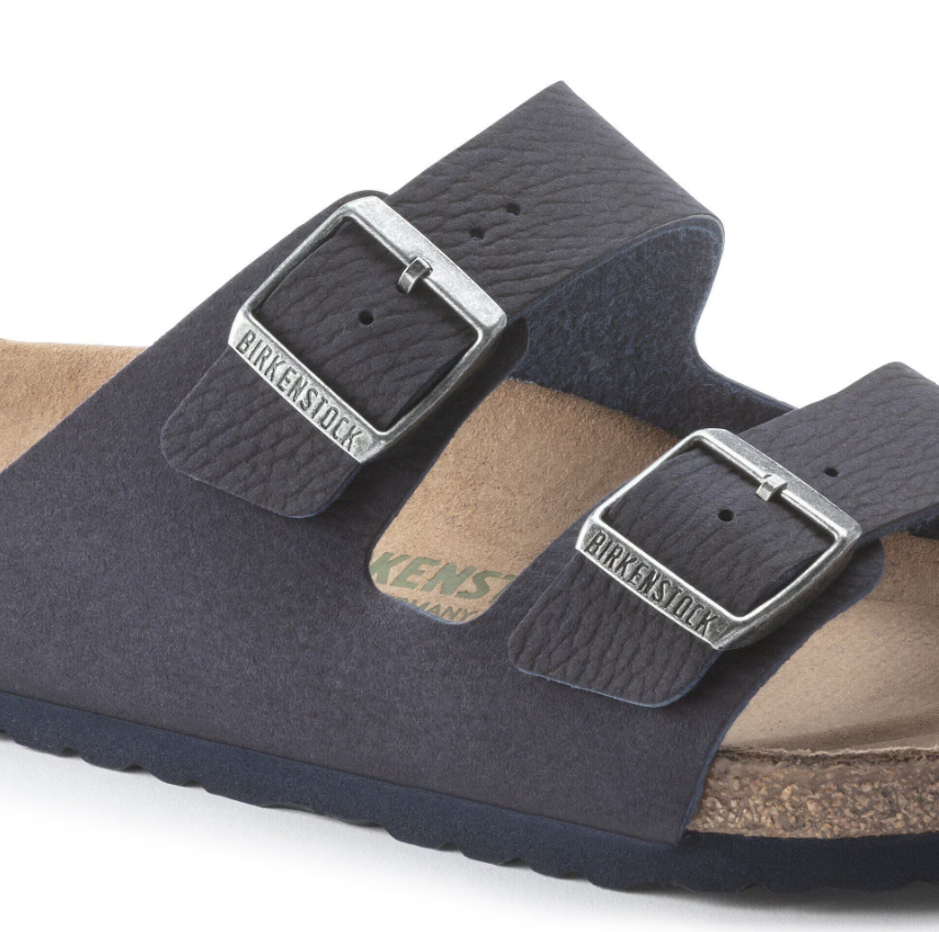 Birkenstock Arizona Vegan Synthetics Desert Dust - Blue, Regular