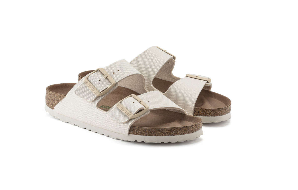 Birkenstock Arizona Vegan Textile - Eggshell, Narrow