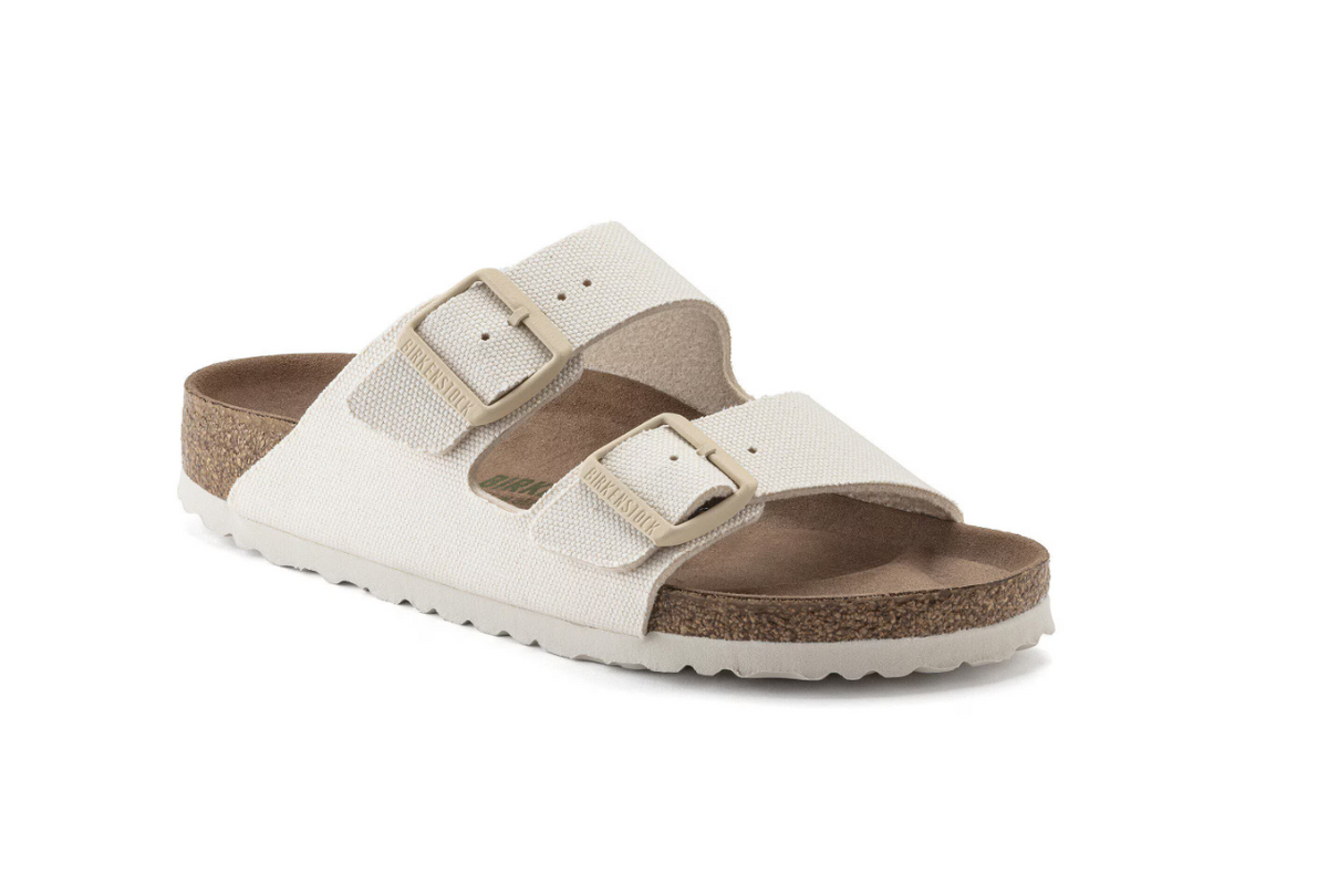 Birkenstock Arizona Vegan Textile - Eggshell, Narrow