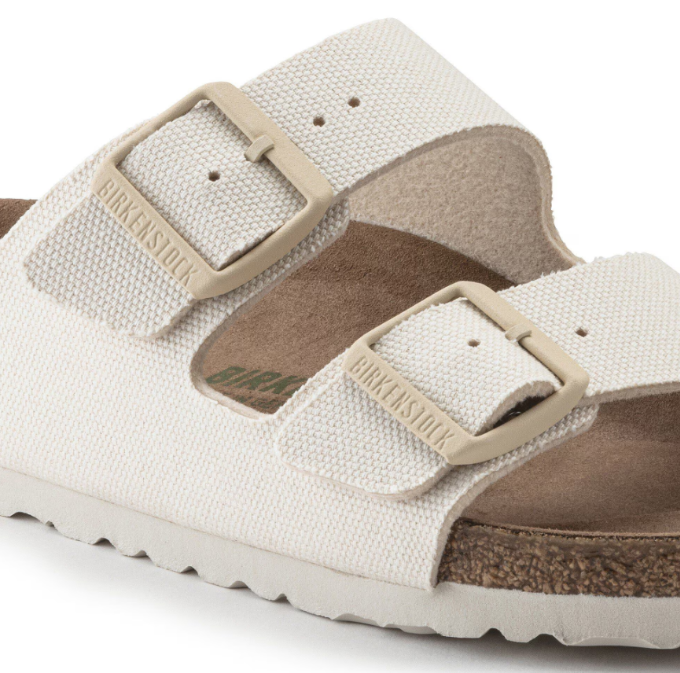 Birkenstock Arizona Vegan Textile - Eggshell, Narrow