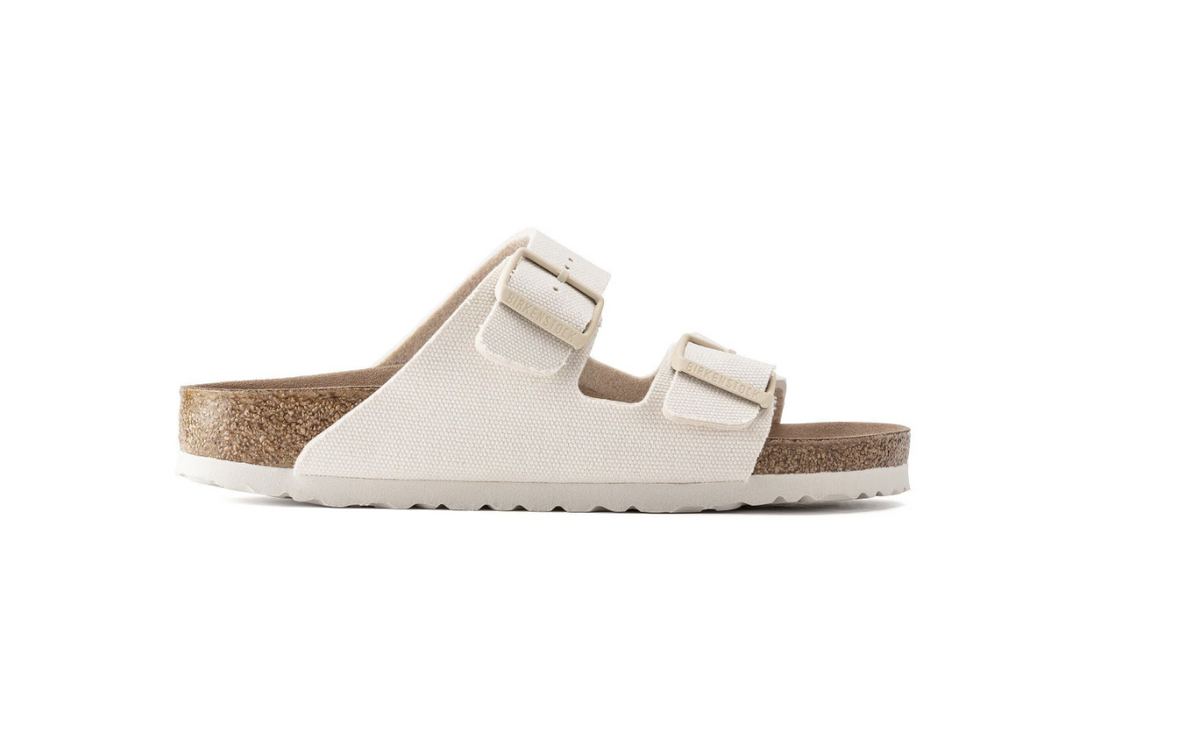 Birkenstock Arizona Vegan Textile - Eggshell, Narrow