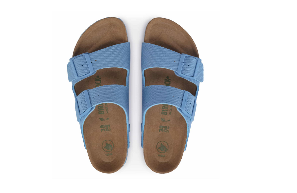 Birkenstock Arizona Vegan Textile Sky Blue Sandals